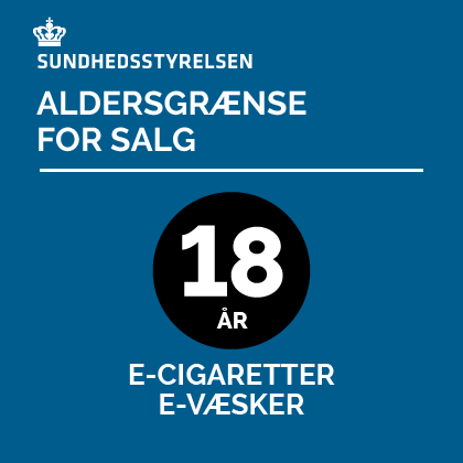 18 år e-cigaretter salg